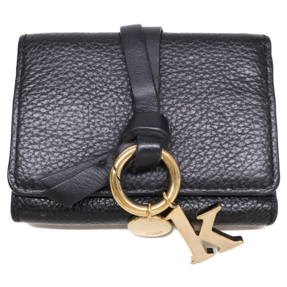 Chloé Chloe CHC21WP719F57001 ALPHABET MINI TRI FOLD Tri-fold Wallet (with coi...